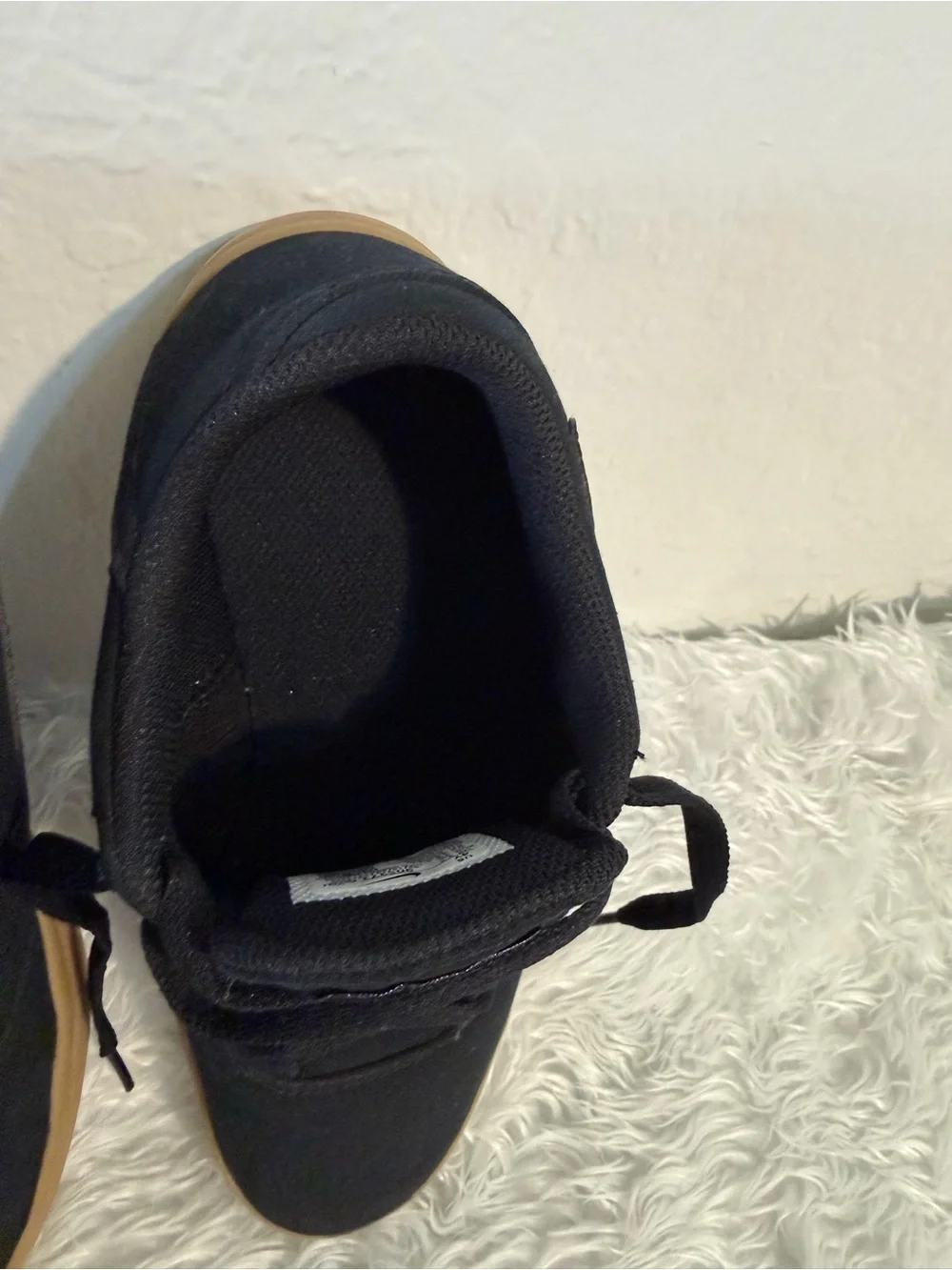 NIKE SKATEBOARDING CHECK CANVAS  905373-006 BLACK/BLACK-GUM LIGHT BROWN 4Y